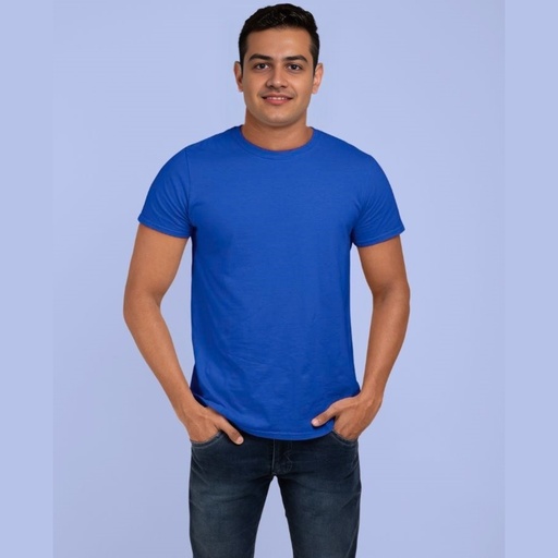 Royal Blue Round Neck T-Shirt