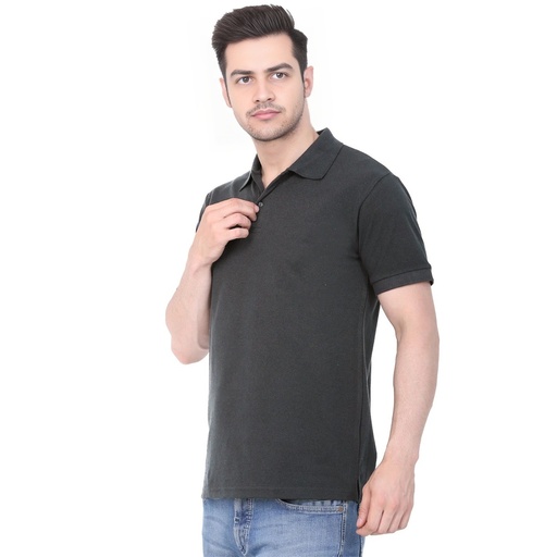 Dark Grey Polo T-Shirt