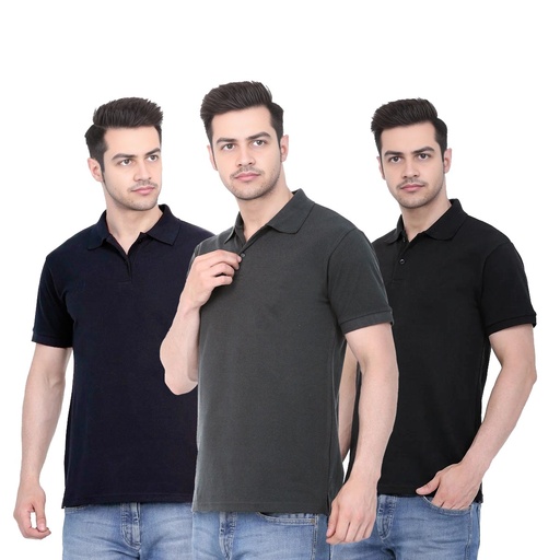 Polo T-Shirt- Pack of 3