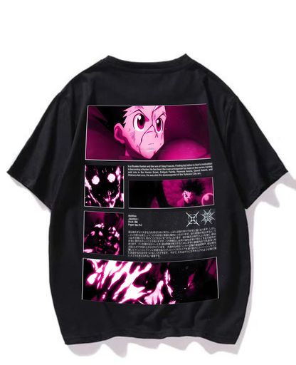 Black- Oversized Printed T-Shirt -Gon