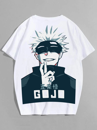 White- Oversized Printed T-Shirt - GOJO
