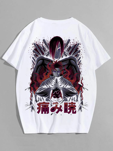 White- Oversized Printed T-Shirt - X46