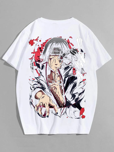 White- Oversized Printed T-Shirt - X45