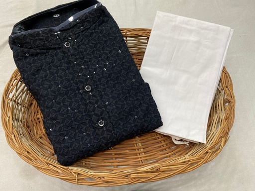 Men's Kurta Pajama - Black