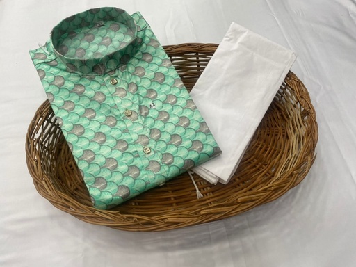 Men's Kurta Pajama - print 3x