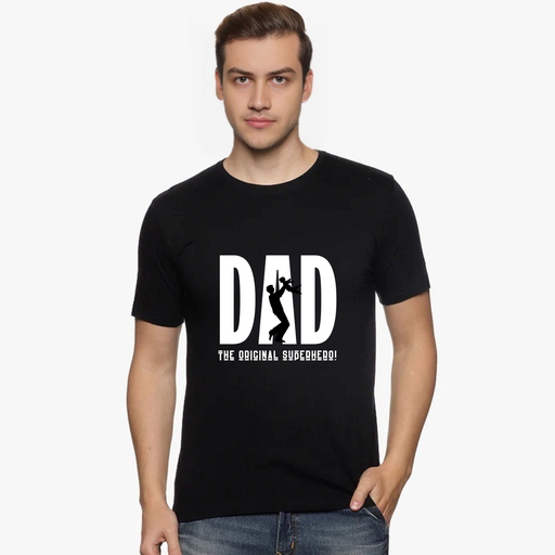 Black- Printed T-Shirt - Dad