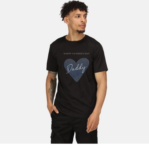 Black- Printed T-Shirt - Daddy (fathers Day)