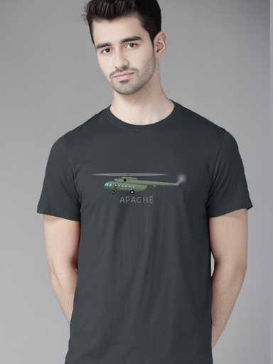 Grey Printed T-Shirt - Apache