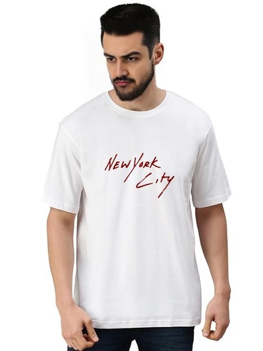 White Oversized Country T-Shirt - New York Tour
