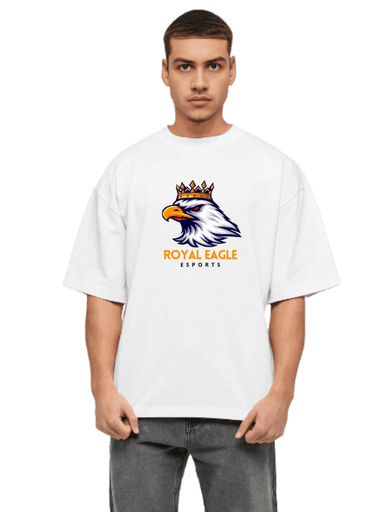 Premium White Oversized Country T-Shirt - Royal Eagle